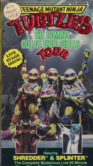 teenage mutant ninja turtles out of their shells tour - vhs